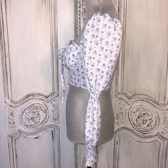 8 Birdies CottageCore Victorian Edwardian Feminine Prairie Cowgirl Corset Top - Picture 7 of 11